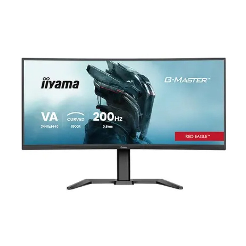 IIYAMA GCB3484WQSU-B2 (Red Eagle) - 34p VA - 0.6ms - 450cd - 2HDMI/DP/USB - 2x5W - Réglable - Noir | ECP Grossiste informatique