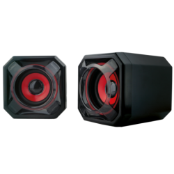 HAUT PARLEUR BERSERKER GAMING HABROK ROUGE/NOIR | ECP Grossiste informatique