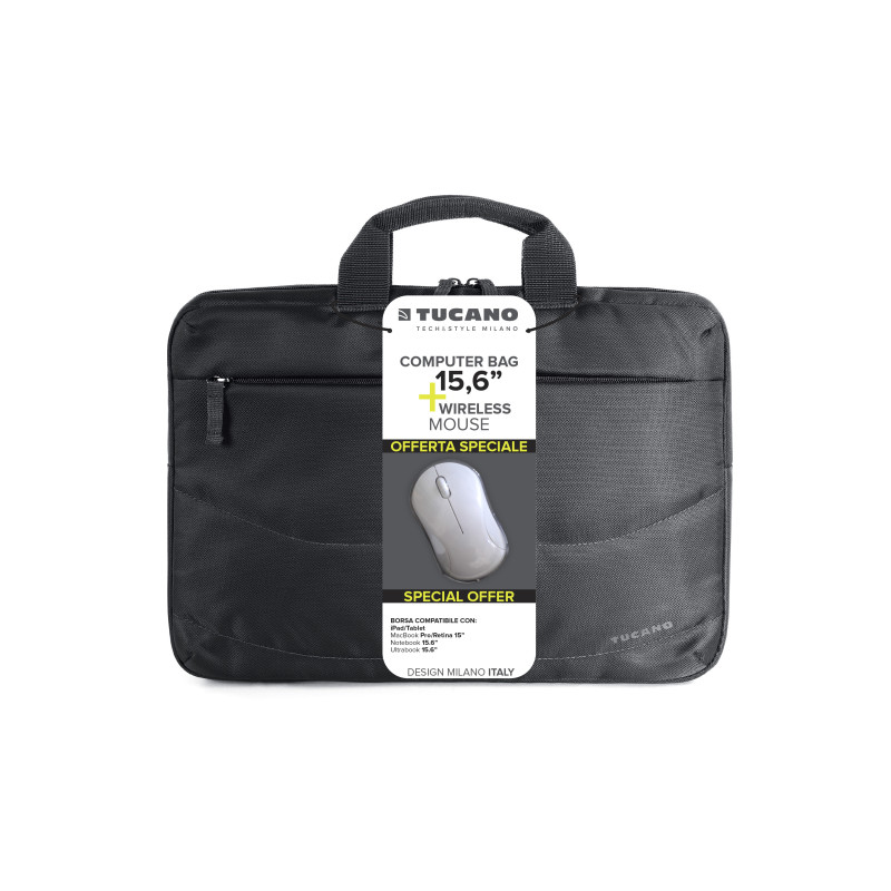 Tucano BU-BIDEA-WM sacoche d'ordinateurs portables 39,6 cm (15.6") Malette Noir
