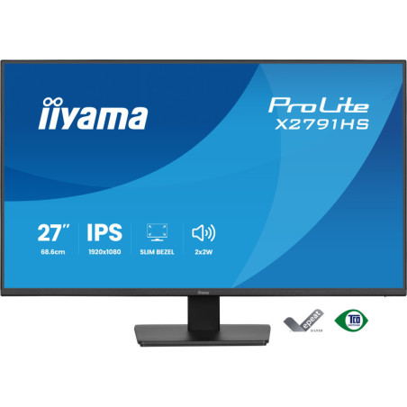 iiyama ProLite X2791HS-B1 écran plat de PC 68,6 cm (27") 1920 x 1080 pixels Full HD LED Noir