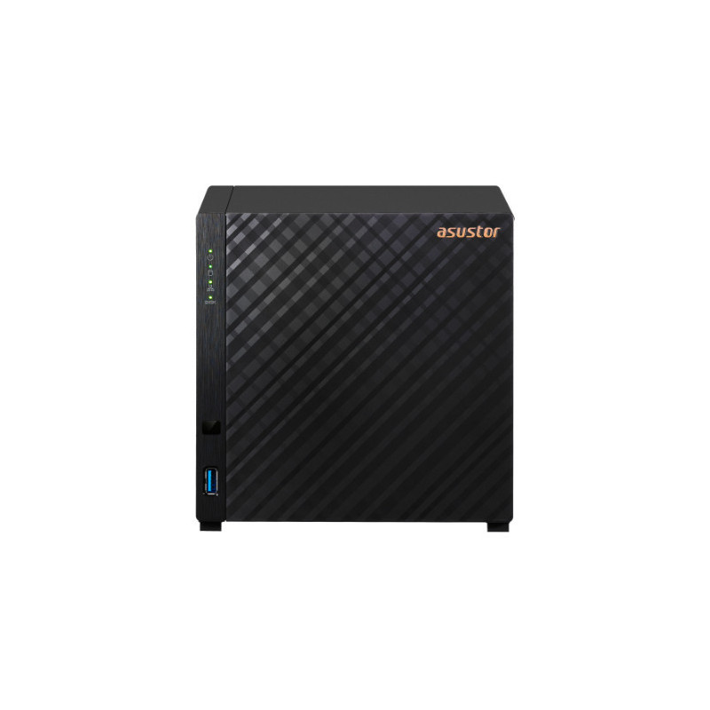 Asustor AS1204T NAS Tower Realtek RTD1619B 1 Go DDR4 0 To ADM Noir