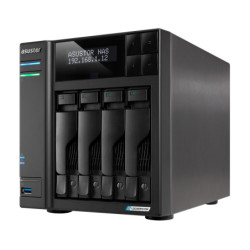 Asustor LOCKERSTOR 4 Gen2 + (AS6704T v2) NAS Bureau N5105 4 Go DDR4 0 To ADM Noir