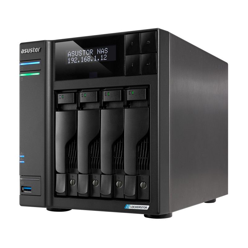 Asustor LOCKERSTOR 4 Gen2 + (AS6704T v2) NAS Bureau N5105 4 Go DDR4 0 To ADM Noir