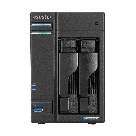 Asustor LOCKERSTOR 2 Gen2 + (AS6702T v2) NAS Bureau Intel® Celeron® N5105 4 Go DDR4 0 To ADM Noir