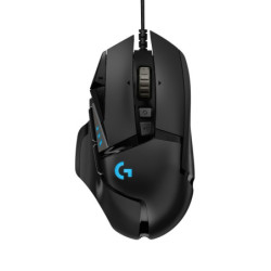 LOGSO034368 Logitech Gaming Mouse G502 (Hero) - Souris - optique - 11 boutons - filaire - US