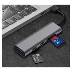 USB3 (5 en 1) USB 3.0 X 3 PORTS + SD+TF | ECP Grossiste informatique
