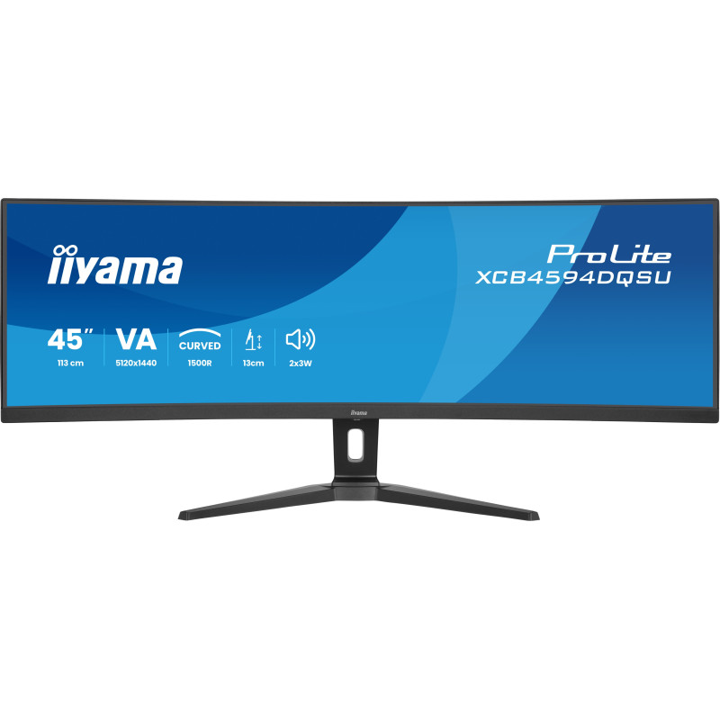 iiyama XCB4594DQSU-B1 écran plat de PC 111,8 cm (44") 5120 x 1440 pixels Dual QHD LED Noir