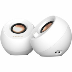 Creative Pebble Pro Enceintes d'ordinateur Bluetooth USB-C 2.0 avec RGB blanc | ECP Grossiste informatique