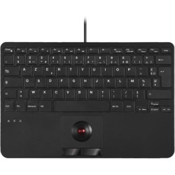 PERIBOARD-526 H FR Clavier AZERTY Mini avec Trackball et Hub USB 2p | ECP Grossiste informatique
