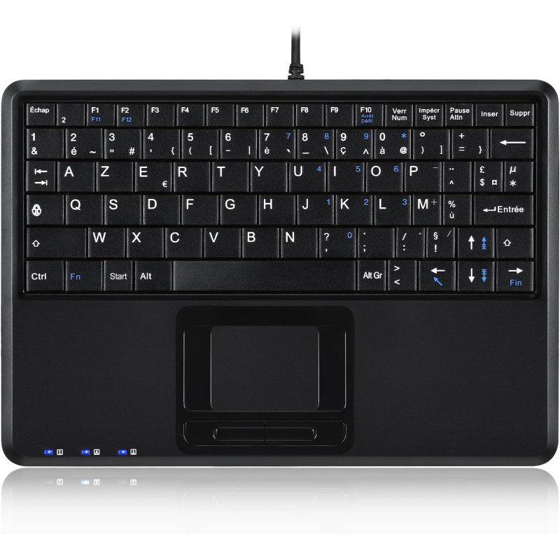 PERIBOARD-510 H PLUS FR Clavier AZERTY Super Mini Touchpad avec Hub USB 2p | ECP Grossiste informatique