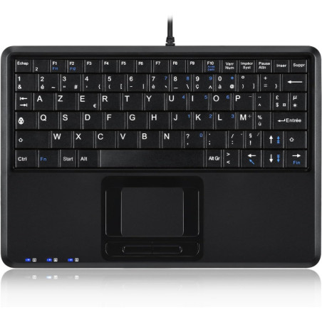 PERIBOARD-510 H PLUS FR Clavier AZERTY Super Mini Touchpad avec Hub USB 2p | ECP Grossiste informatique