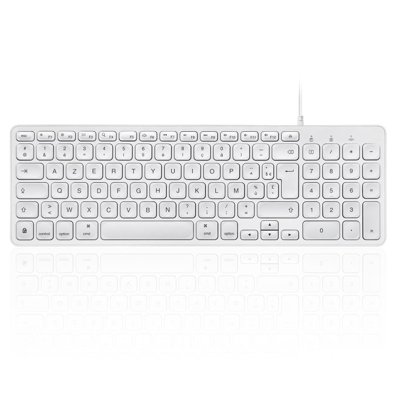 PERIBOARD-333M - Clavier AZERTY à ciseaux rétroéclairé | ECP Grossiste informatique