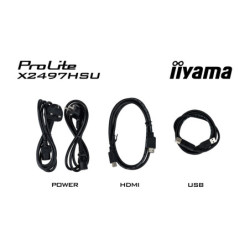 iiyama ProLite X2497HSU-B1 écran plat de PC 60,5 cm (23.8") 1920 x 1080 pixels Full HD Noir