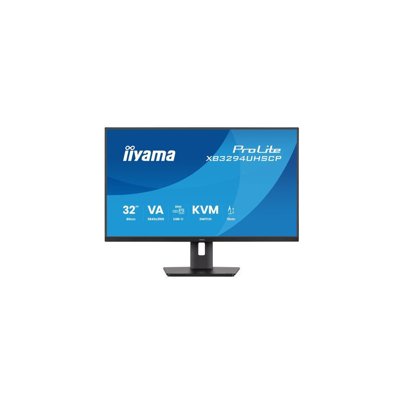 IIYAMA XB3294UHSCP-B1 (Prolite) - 31,5p VA 4K 400cdm² 2ms 2HDMI-1DP USB-C x1 (PD 95W) USB-C DOCK 2 | ECP Grossiste informatique