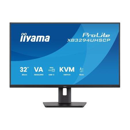 IIYAMA XB3294UHSCP-B1 (Prolite) - 31,5p VA 4K 400cdm² 2ms 2HDMI-1DP USB-C x1 (PD 95W) USB-C DOCK 2 | ECP Grossiste informatique