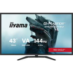 IIYAMA G4380UHSU-B2 (Red Eagle) - 42,5p VA UHD 144Hz 0.3ms 550cd/m² 2HDMI-2DP 4USB 2x7W Noir | ECP Grossiste informatique