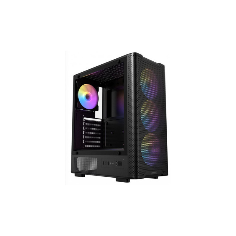 Antec VX310 - Moyen Tour - ATX - MATX - MITX - 4 ventilateurs 120 mm ARGB inclus - Fenetre en verre trempe - pas d'alimentation