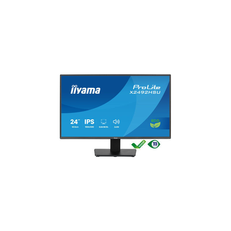 IIYAMA X2492HSU-B1 (ProLite) - 24p IPS FHD 3ms 350cd/m² , HDMI-DP, 2USB 2x2W Noir | ECP Grossiste informatique