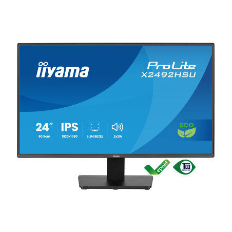 IIYAMA X2492HSU-B1 (ProLite) - 24p IPS FHD 3ms 350cd/m² , HDMI-DP, 2USB 2x2W Noir | ECP Grossiste informatique