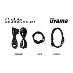 IIYAMA X2492HSU-B1 (ProLite) - 24p IPS FHD 3ms 350cd/m² , HDMI-DP, 2USB 2x2W Noir | ECP Grossiste informatique