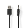haut-parleur PC 2.0 12 W 3.5 mm Mâle Alimenté par port USB Contrôle du Volume