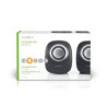 haut-parleur PC 2.0 12 W 3.5 mm Mâle Alimenté par port USB Contrôle du Volume