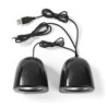 haut-parleur PC 2.0 12 W 3.5 mm Mâle Alimenté par port USB Contrôle du Volume