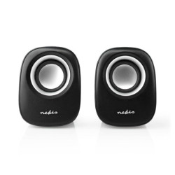 haut-parleur PC 2.0 12 W 3.5 mm Mâle Alimenté par port USB Contrôle du Volume