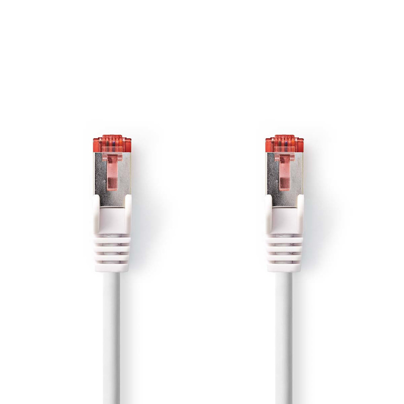 Nedis CCGL85221WT75 câble de réseau Rouge, Blanc 7,5 m Cat6 S FTP (S-STP)