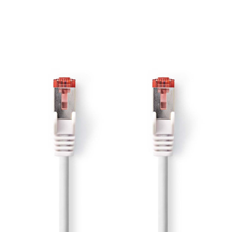 Nedis CCGL85221WT75 câble de réseau Rouge, Blanc 7,5 m Cat6 S FTP (S-STP)