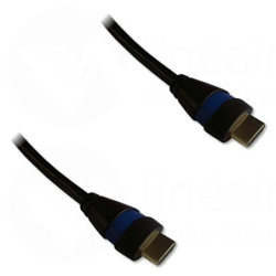 NONVI020918 Cordon HDMI 2.0 Ethernet 3m A-A M-M Noir Bleu