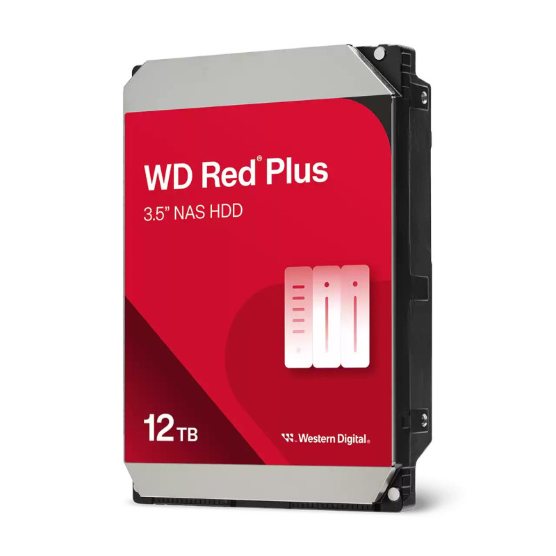 Western Digital Red Plus WD120EFGX disque dur 12 To 7200 tr min 512 Mo 3.5" Série ATA III