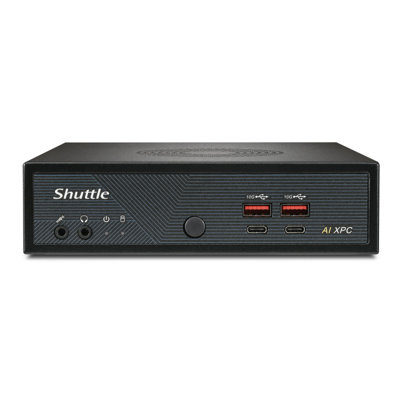 Shuttle Slim AI PC DN11H5 Intel Core Ultra 5 125H, Intel Arc graphics, 2xHDMI, 2x DP, 4x 2.5Gbit LAN, VESA, 24 7