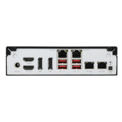 Shuttle Slim AI PC DN11H5 Intel Core Ultra 5 125H, Intel Arc graphics, 2xHDMI, 2x DP, 4x 2.5Gbit LAN, VESA, 24 7