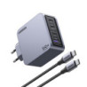 Ugreen Nexode Pro 160W GaN Charger with USB-C Cable Universel Noir, Gris Secteur Charge rapide Intérieure