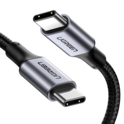 Ugreen 70427 câble USB USB 2.0 1 m USB C Noir, Argent