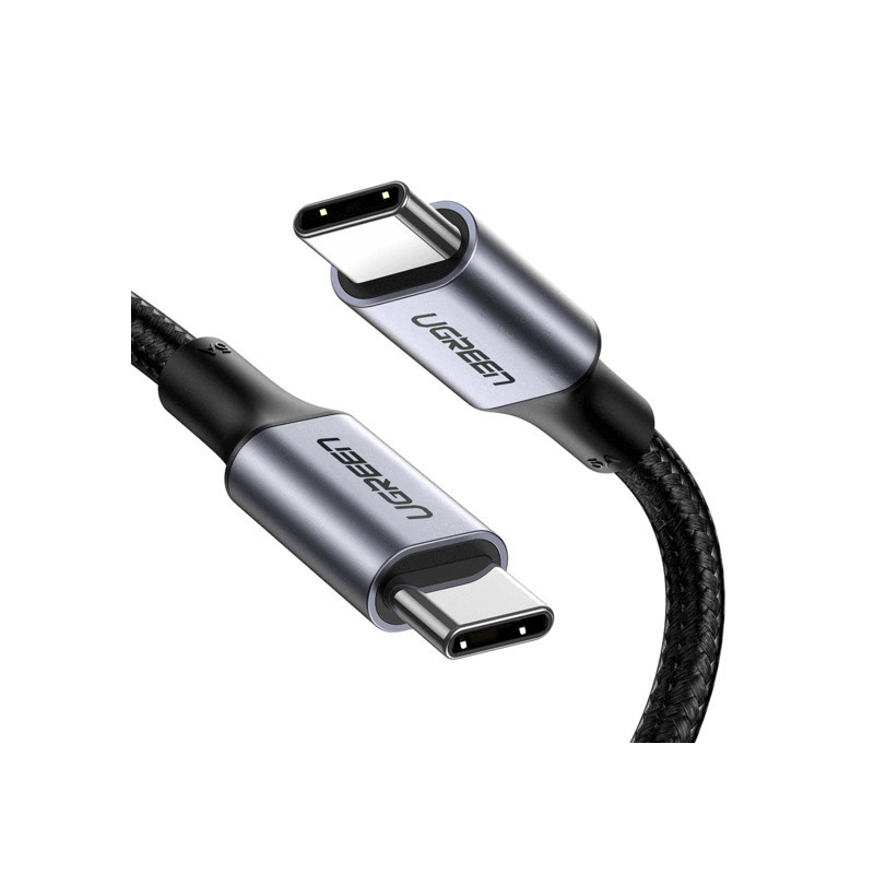 Ugreen 70427 câble USB USB 2.0 1 m USB C Noir, Argent