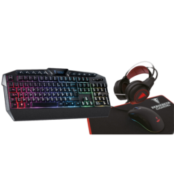 Bureau Gamer + pack CLavier+Souris+TAPIS+CASQUE RGB offert | ECP Grossiste informatique