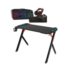 Bureau Gamer + pack CLavier+Souris+TAPIS+CASQUE RGB offert | ECP Grossiste informatique