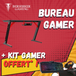 Crazy Pack Berserker - Bureau gamer Balder 120 + Kit Gamer OFFERT !
