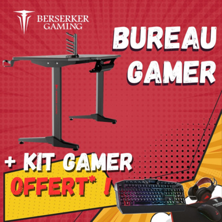 Crazy Pack - Bureau gamer Balder 140 + Kit gamer OFFERT !