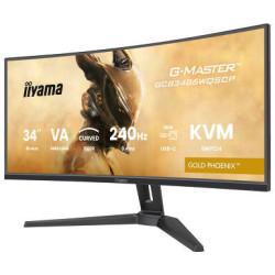 IIYAMA GCB3486WQSCP-B1 (Gold Phoenix) - 34p VA UWQHD incurvé 0,4ms 500cd/m² 2HDMi-DP USB-C.Dock RJ | ECP Grossiste informatique