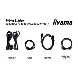 IIYAMA GCB3486WQSCP-B1 (Gold Phoenix) - 34p VA UWQHD incurvé 0,4ms 500cd/m² 2HDMi-DP USB-C.Dock RJ | ECP Grossiste informatique