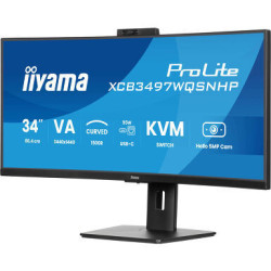 IIYAMA XCB3497WQSNPH-B1 (Prolite) - 34p VA UWQHD Incurvé 0.4ms 350cd/m² 2HDMI-DP USB-C.DOCK KVM 2x | ECP Grossiste informatique