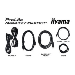 IIYAMA XCB3497WQSNPH-B1 (Prolite) - 34p VA UWQHD Incurvé 0.4ms 350cd/m² 2HDMI-DP USB-C.DOCK KVM 2x | ECP Grossiste informatique