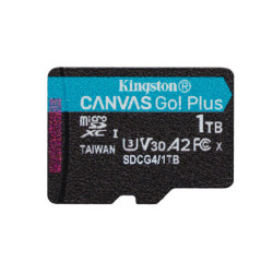 Kingston Technology Carte microSDXC Canvas Go Plus Gen4 200R A2 U3 de 1 To, pack unique sans ADP