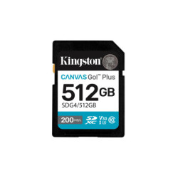 Kingston Technology 512 Go SDXC Canvas Go Plus Gen4 200 Mo s C10 UHS-I U3 V30