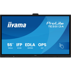 iiyama TE7513A-B1AG Écran d'affichage dynamique Écran plat interactif 190,5 cm (75") Wifi 450 cd m² 4K Ultra HD Noir Écran