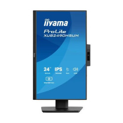 IIYAMA XUB2490HSUH-B2 - 23,8p IPS FHD 4ms 250cd/m² HDMi-DP 3USB WebCam 5MP 2x2W Règlable Noir | ECP Grossiste informatique