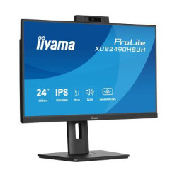IIYAMA XUB2490HSUH-B2 - 23,8p IPS FHD 4ms 250cd/m² HDMi-DP 3USB WebCam 5MP 2x2W Règlable Noir | ECP Grossiste informatique